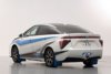 Toyota entrenó de coche 0 su berlina alimentada por hidrógeno.