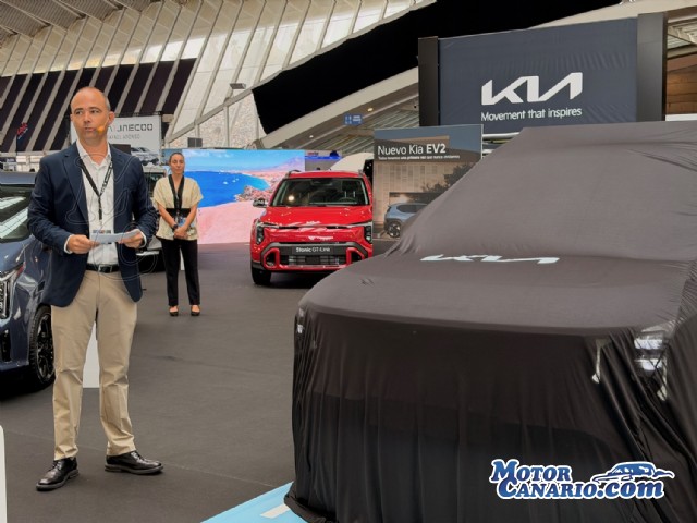 Kia pone el foco en el EV2 y el PV5 en el Salón del Automóvil de Canarias.