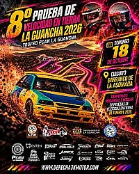 El 8º Slalom de La Guancha presenta su cartel oficial con un homenaje a José Grillo y Jairo Sanfiel.