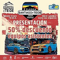 El próximo jueves 13 de niviembre se presenta la V Clásica Santiago del Teide.