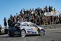 Raúl Quesada y Tino Vega, en el Santa Brígida con Hyundai i20 R5.