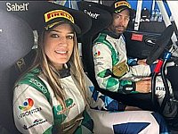 Los herreños Zósimo y Mayte se suben a un Rally2 en el Islas Canarias.