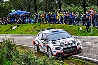 Efrén Llarena y Sara Fernández, en el Rallye Ciudad de La Laguna.